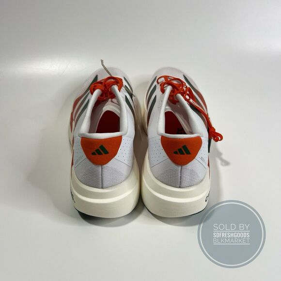 Men\'s Adidas EVO SL Miami Hurricanes Running Shoes JQ2148 Size 12 main image 4